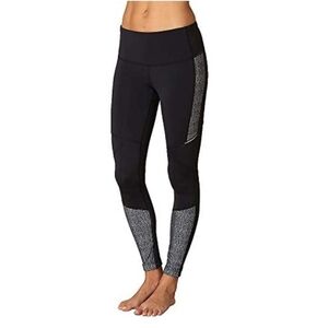 NWT Prana Ergo Leggings Stargazer, Black and Gray Size Medium